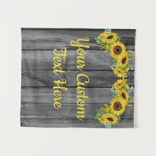 Rustige Sunflower Jubileum Party Backdrop Pro Wandkleed (Voorkant (horizontaal))