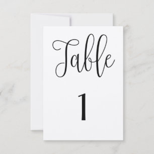 Rustige tafel nummer kraft. Moderne landelijke bru Kaart
