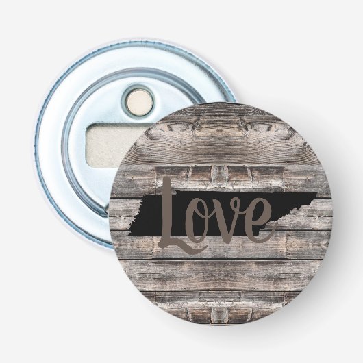 Rustige TENNESSEE LOVE in script | Button Flesopener (Voorkant)