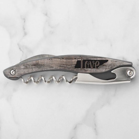 Rustige TENNESSEE LOVE in script Kurkentrekker (Achterkant)