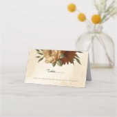 rustige terracotta florale botanische bruiloft (Voorkant)