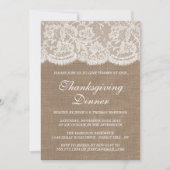 Rustige Thanksgiving in geblazen ruimte en witte r Kaart (Voorkant)