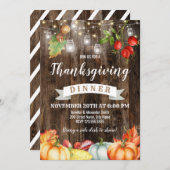 Rustige Thanksgiving Kaart (Voorkant / Achterkant)