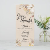Rustige Thanksgiving Prayer Kaart Tabel Decor (Staand voorkant)