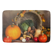 Rustige Thanksgiving Tafel Bounful Harvest Badmat (Voorkant)