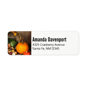 Rustige Thanksgiving Tafel Bounful Harvest Etiket