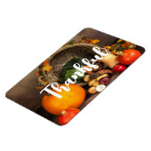 Rustige Thanksgiving Tafel Bounful Harvest Magneet (Linkerzijde)
