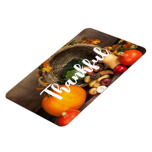 Rustige Thanksgiving Tafel Bounful Harvest Magneet (Linkerzijde)