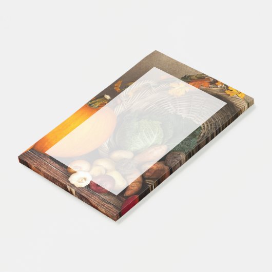 Rustige Thanksgiving Tafel Bounful Harvest Post-it® Notes (Schuin)