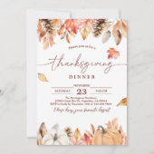 Rustige Thanksgiving - Uitnodiging voor pompoen (Voorkant)