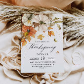 Rustige Thanksgiving - Uitnodiging voor pompoen