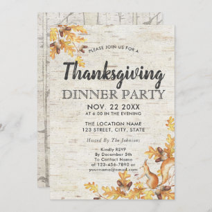 Rustige Thanksgiving van het eikeneiken van Birch  Kaart