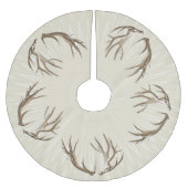 Rustige Thuis Deer Antlers kerstboomrok Kerstboom Rok (Voorkant)