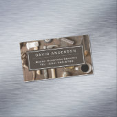 Rustige Tools Carpenter Handyman Woodworkarbeider Magnetisch Visitekaartje (Voorbeeld)