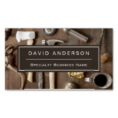  Rustige Tools Carpenter Handyman Woodworkarbeider Magnetisch Visitekaartje (Voorkant)