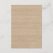 Rustige touwlichten trouwkaartje informatiekaartje (Achterkant)