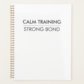 RUSTIGE TRAINING STERKE BAND – Minimaal honden tra Planner