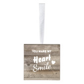 Rustige trouwcadeau met foto kubus ornament (Rechts)