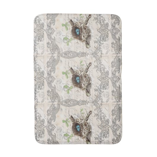 rustige tsjechië : botanisch vogelnest badmat (Voorkant Verticaal)