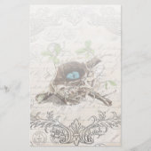 rustige tsjechië : botanisch vogelnest briefpapier (Voorkant)