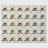 rustige tsjechië : botanisch vogelnest cadeaupapier (Vlak)