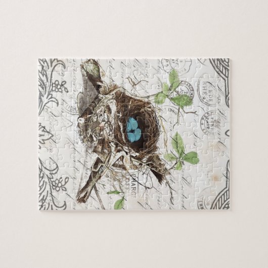 rustige tsjechië : botanisch vogelnest legpuzzel (Horizontaal)