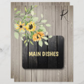 Rustige tuinboerenverdeler voor het recept (Voorkant / Achterkant)