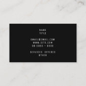 Rustige Turquoise Kusten & Zonnige Luchten Visitekaartje (Achterkant)