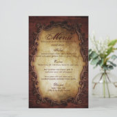 rustige typografie western land bruiloft (Staand voorkant)