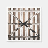 Rustige, uit meerdere houten witten en bruine sche servet (Voorkant)