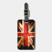 Rustige Union Jack Vlag Groot-Brittannië Bagagelabel (Voorkant verticaal)