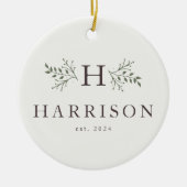 Rustige vakantiemonogram ornament foto's (Voorkant)