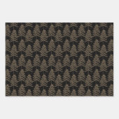 Rustige Vakantiepomp Black Gold Inpakpapier Vel (Voorkant 3)