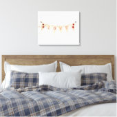 Rustige Valentijn Banner II Canvas Afdruk (Insitu (Slaapkamer))