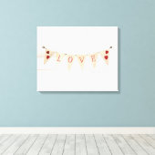 Rustige Valentijn Banner II Canvas Afdruk (Insitu (Houten vloer))
