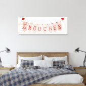 Rustige Valentijn Banner III Canvas Afdruk (Insitu (Slaapkamer))