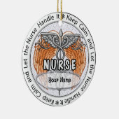 Rustige verpleegster keramisch ornament (Rechts)