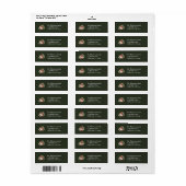 Rustige Vintage Kerstmis Etiket (Full Sheet)