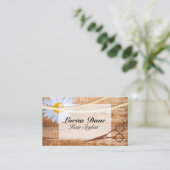 Rustige Vintage landhouten haar Visitekaartje (Staand voorkant)