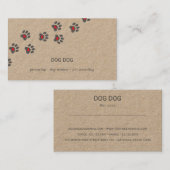 Rustige visitekaartje van hondenzetterpaden (Voorkant / Achterkant)