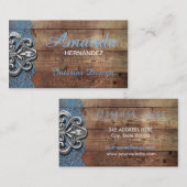 Rustige Visitekaartje voor ontwerp van hout en kan (Voorkant / Achterkant)