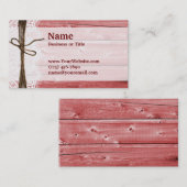 Rustige Visitekaartjes van rode Barn (Voorkant / Achterkant)