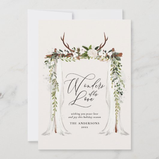 Rustige vleiende feestfoto christsmas save the date (Voorkant)