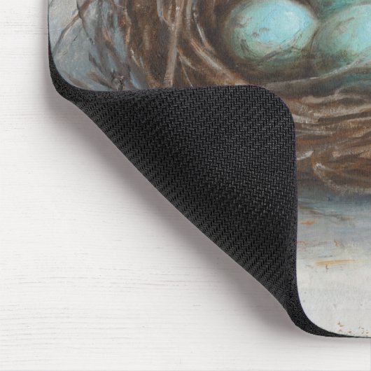 Rustige vogelnesttest - blauw muismat (Hoek)