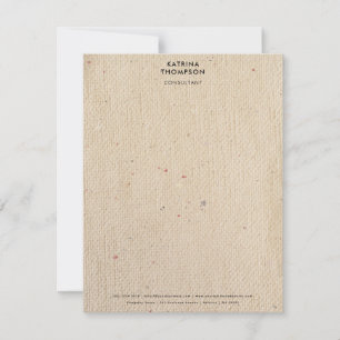 Rustige voorraad papierminimalistisch bedrijfsbedr notitiekaartje