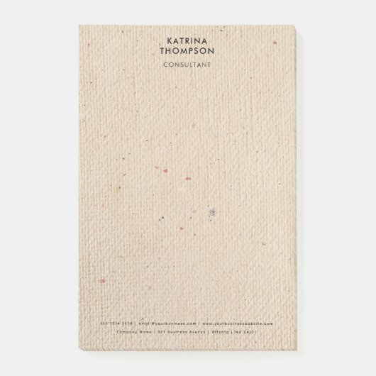 Rustige voorraad papierminimalistisch bedrijfsbedr post-it® notes (Voorkant)