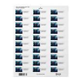 Rustige  vrachtwagen met grote kerstmis etiket (Full Sheet)