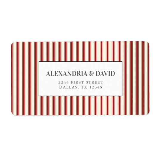 Rustige  wapenschild etiket (Voorkant)