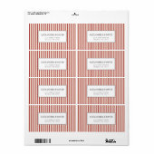 Rustige  wapenschild etiket (Full Sheet)