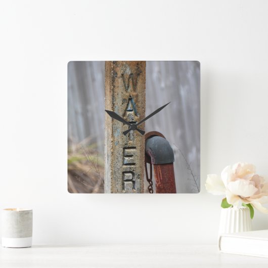Rustige waterklep vierkante klok (Huis)